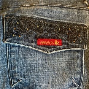 Sassing ooh la la boot cut boogie jeans size 10